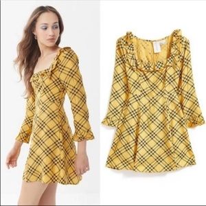 NWOT Urban outfitters perfectly plaid mini dress, medium size.